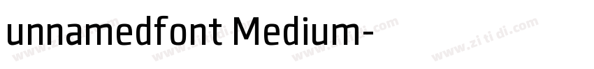 unnamedfont Medium字体转换
